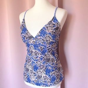 Athleta Indigo Shores Strappy Tankini Top